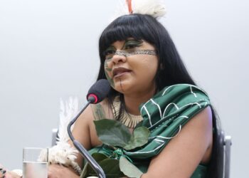 Célia Xakriabá denuncia ao STF violência policial durante marcha