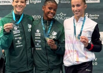 Ginástica brasileira faz dobradinhas em Copa do Mundo na Eslovênia