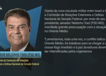 CRE pede tratativas para cessar-fogo imediato entre Israel e Irã — Senado Notícias