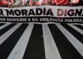 Ato protesta contra remoções e pelo direito à moradia em São Paulo