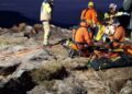 Bombeiros preparam resgate de criança que caiu em cânion no RS