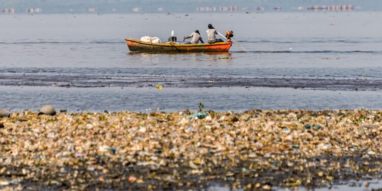 Pescadores tiram 46 toneladas de lixo em baias de Guanabara e Sepetiba