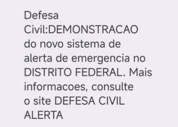 Defesa Civil testa aviso de desastre via celular no DF, GO, MS e MT