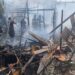 Mais de 15 moradias são atingidas por incêndio em Cubatão