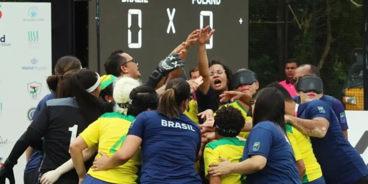Estreante, Brasil avança às semifinais do Mundial de cegas na Índia