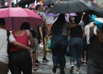 Inmet alerta para chuvas fortes no Sudeste e no Paraná