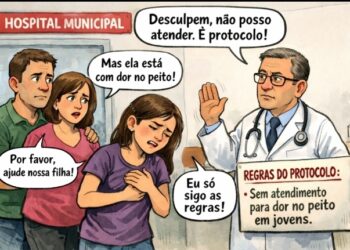 Opinião  – A idiotice que mata: quando o protocolo vira desculpa para a omissão