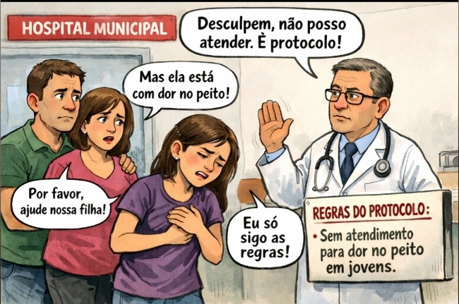 Opinião  – A idiotice que mata: quando o protocolo vira desculpa para a omissão