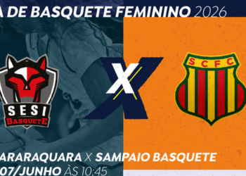 TV Brasil transmite Sesi Araraquara x Sampaio Basquete neste domingo