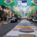 Ruas decoradas para Copa do Mundo reforçam vínculo comunitário no Rio