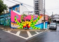 Mural em SP celebra futebol feminino um ano antes da Copa no Brasil