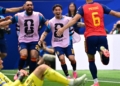Merino decide outra vez, Espanha vai à semifinal e frustra sonho belga