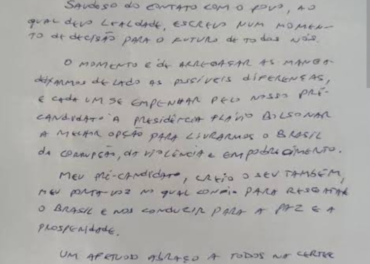 Opinião  – A própria carta explica a intenção